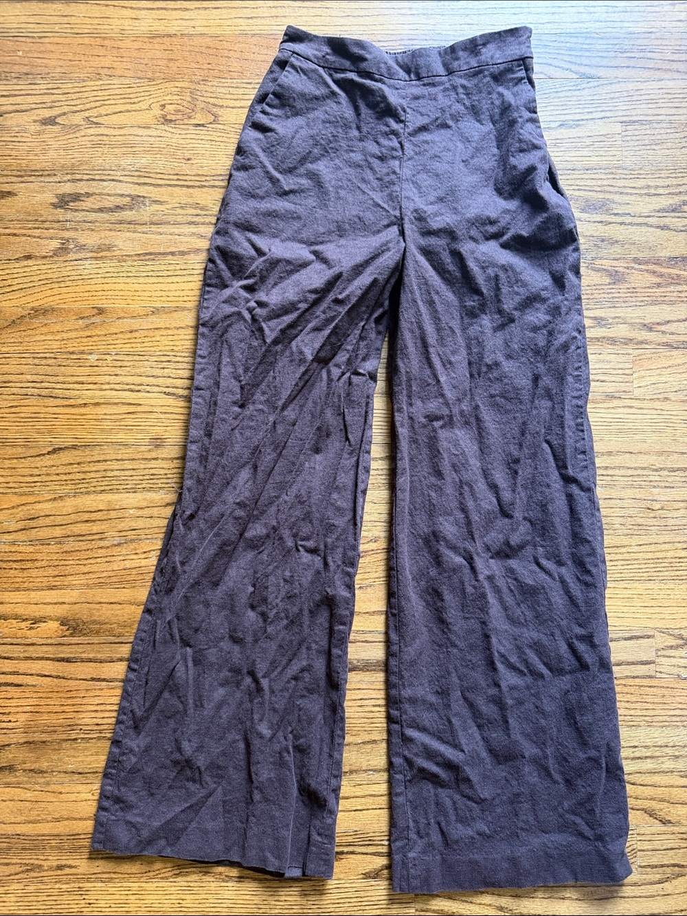 Express Pull-On Wide Leg Pants in Brown